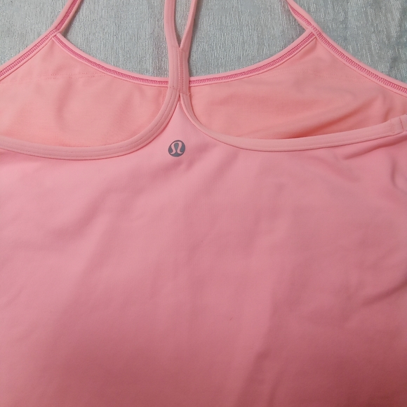 Lululemon Power Y tank :SIZE 8. Bubble gum - Picture 3 of 4